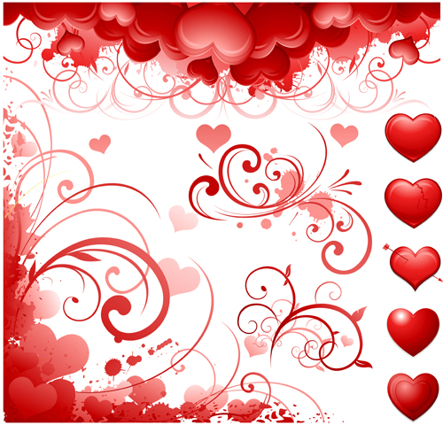 Elegant Valentine background graphic 04