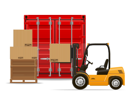 Freight transportation vector material 03