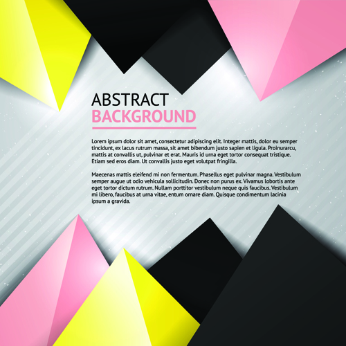 Geometric colored triangle vector background 03