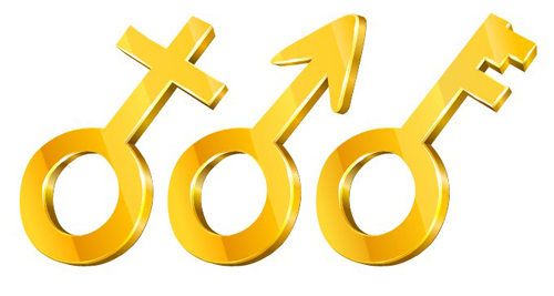 Set of Golden Symbols design elements vector 02