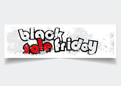 sale grunge Black friday black banner 
