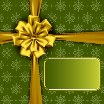 Beautiful bow holiday cards vector set 08