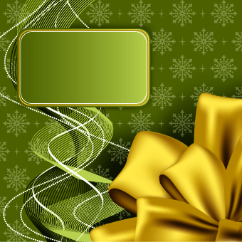 Beautiful bow holiday cards vector set 09