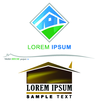 Creative House vector logos 01