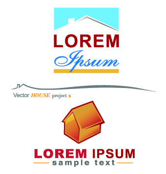 Creative House vector logos 02