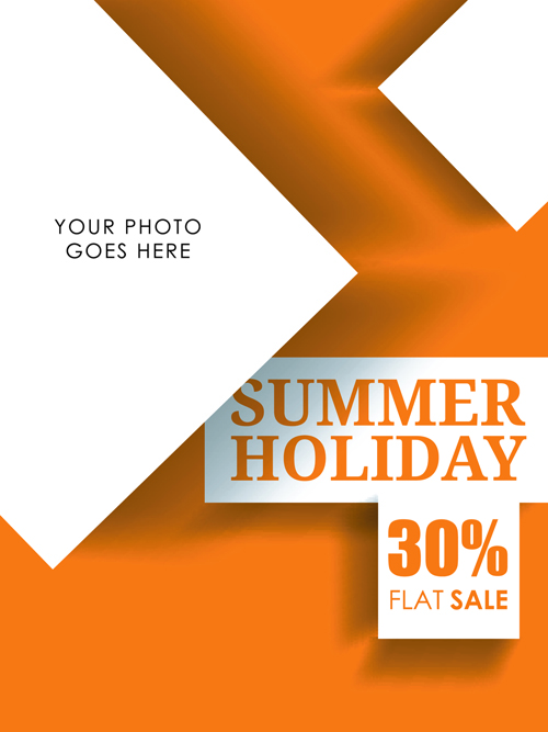 summer poster orange holiday 