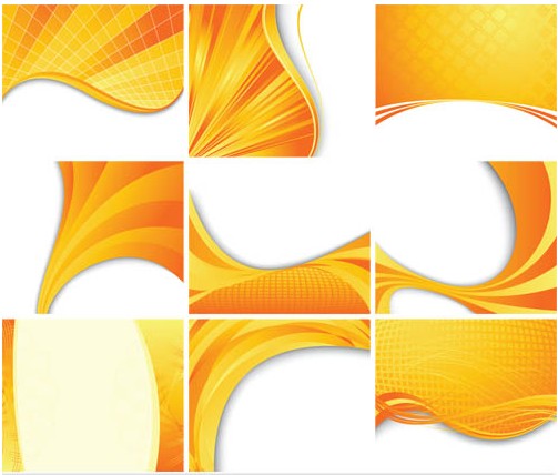 Orange Abstract Backgrouds vector material Orange Abstract Backgrouds vector material
