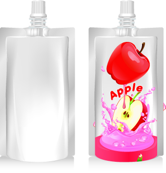 Packing juice design vector 03
