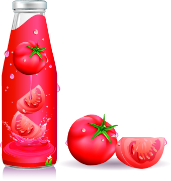Packing juice design vector 04