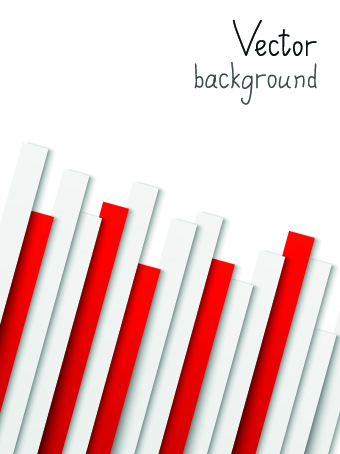 Colored Paper strips vector background 04