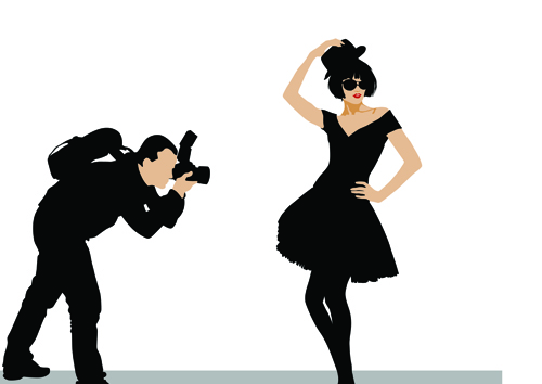 Set of Photographer design elements vector 04