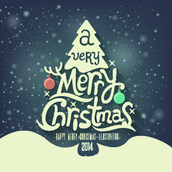 vector background Retro font creative christmas Backgrounds background 