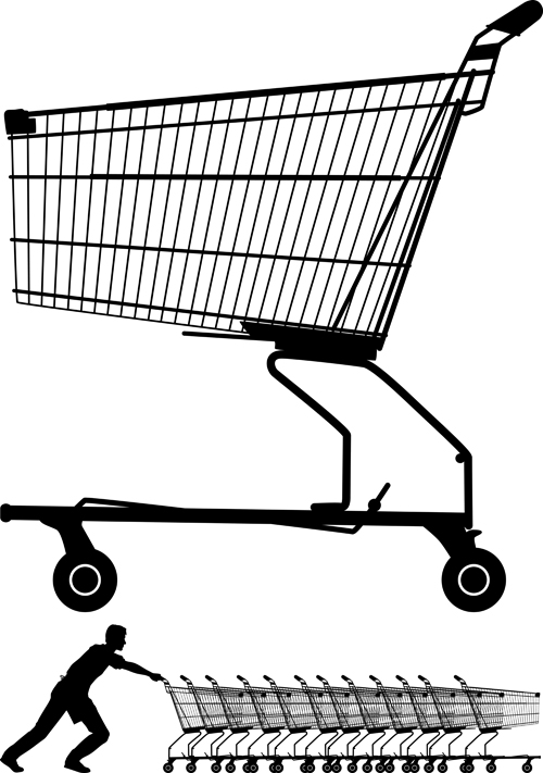 trolley shopping elements element 