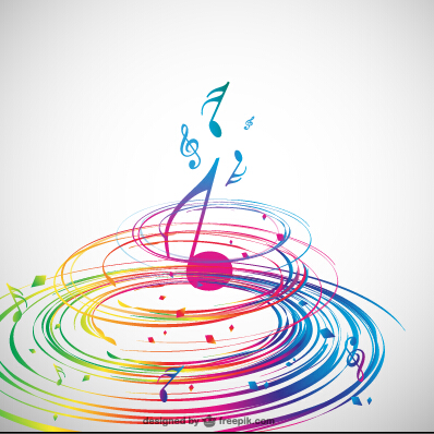 music colorful background 