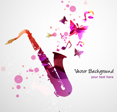 vector background music colorful background 
