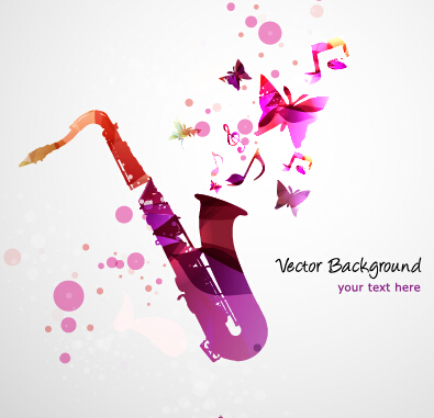music vector background graphics 04 Stylish colorful music vector background graphics 04