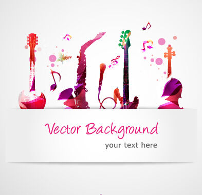 music vector background graphics 05 Stylish colorful music vector background graphics 05