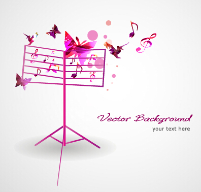 vector background music colorful background 