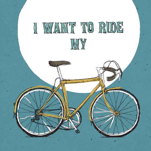 Vintage bicycle poster vectors 06 Vintage bicycle poster vectors 06