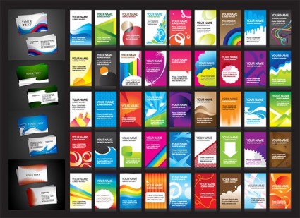 Business cards fashion desgin material vector 02 Business cards fashion desgin material vector 02