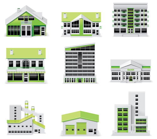Creative Architecture design elements vector set 02