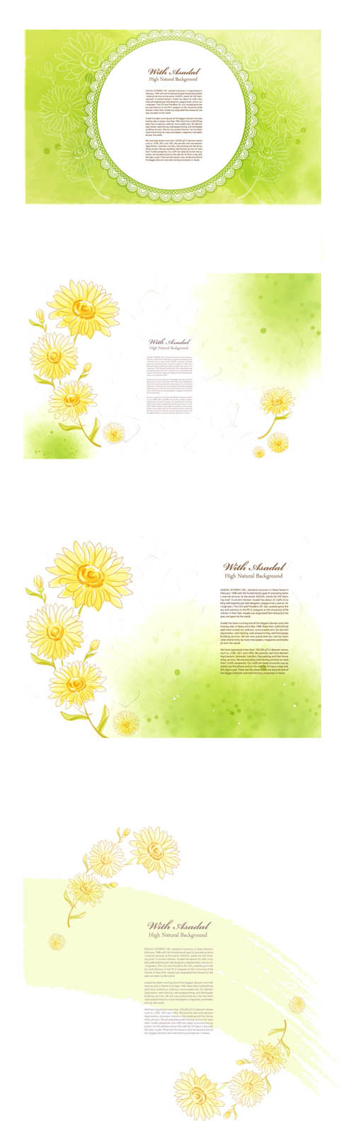 charm spring flower background art vector 03