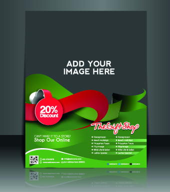 magazine flyer cover business brochure 
