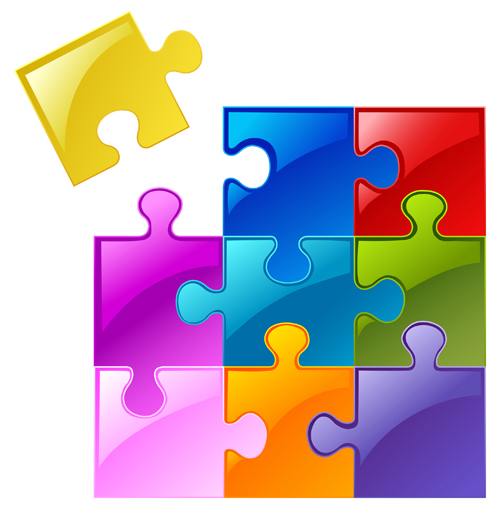 puzzle color background 