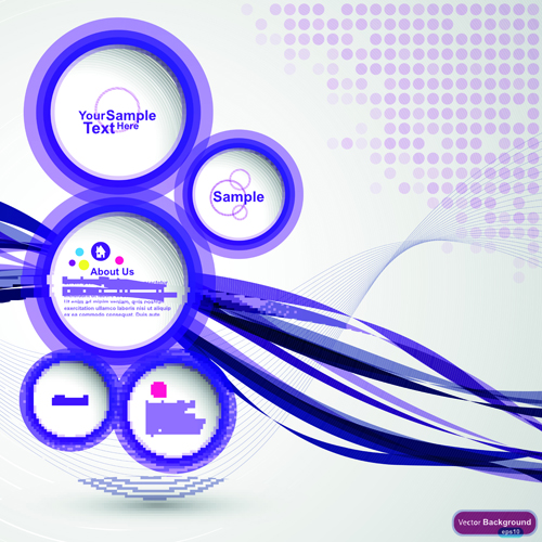 circular speech bubble for you text design vector 01