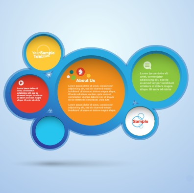 circular speech bubble for you text design vector 04