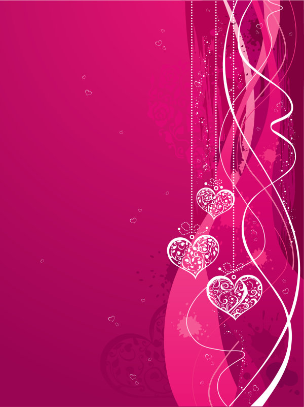 Abstract floral and Decoration Pendants vector background