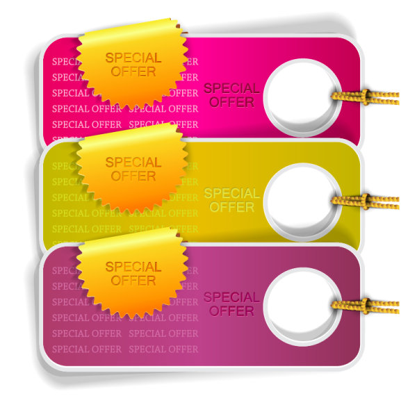 Classic hangtag template vector Graphics 03