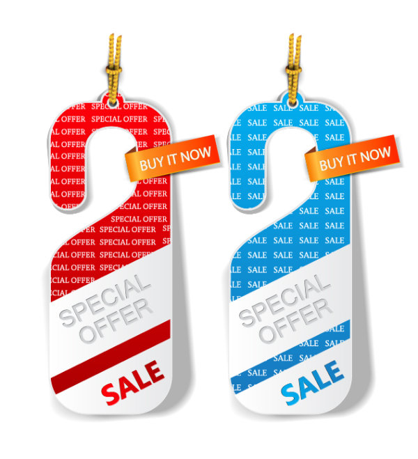 Classic hangtag template vector Graphics 04
