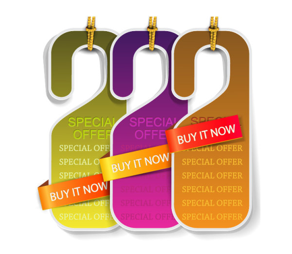 Classic hangtag template vector Graphics 05