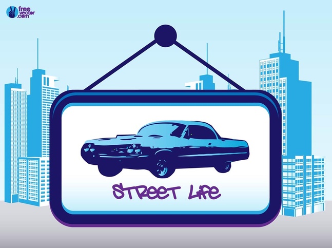 Street Life free vector
