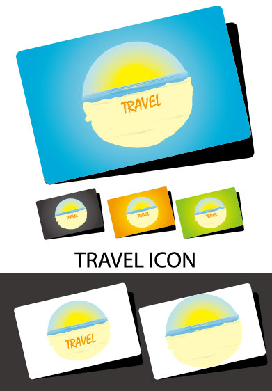 laconic cards design elements vector 01