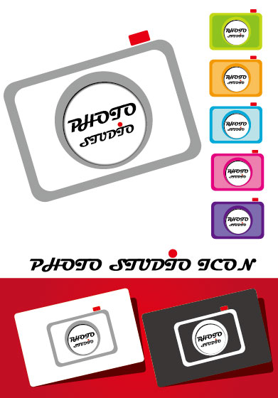 laconic cards design elements vector 03