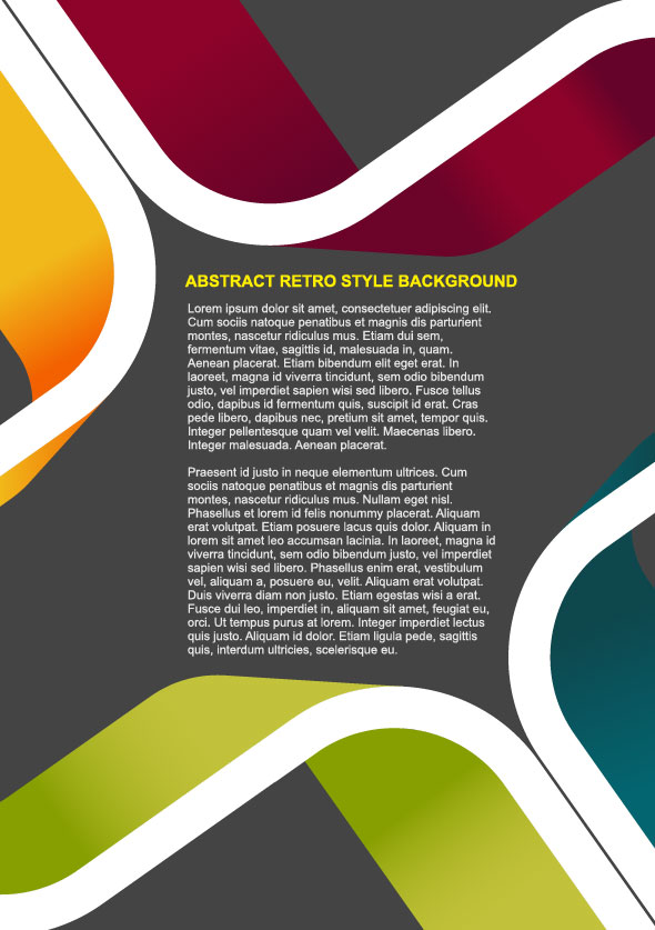 Business style background template vector set 03