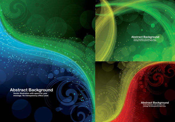 Dynamic light decorative pattern background vector