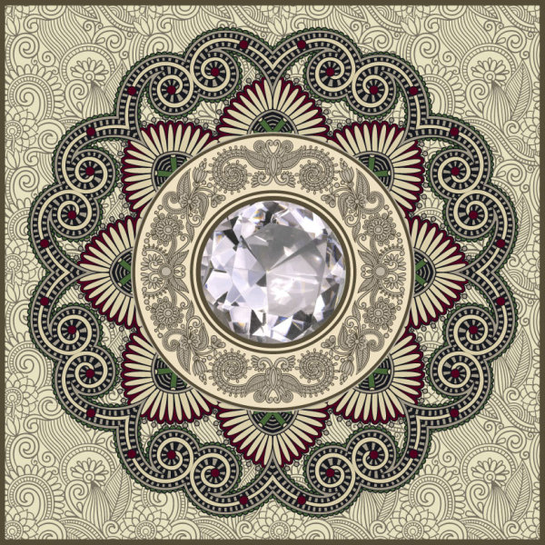 Vintage ornate Decorative pattern frames vector 04