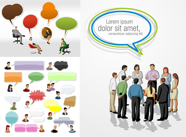 Cartoon characters and dialog box