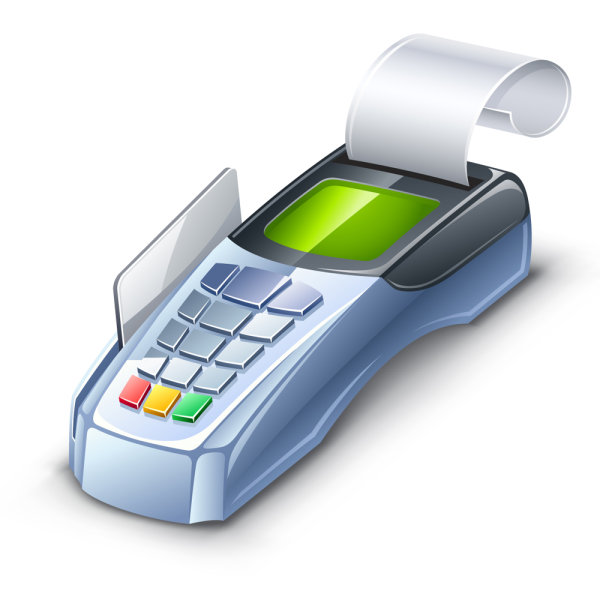3D card machine vector