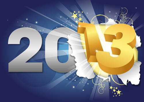 Shiny 2013 design elements vector graphics 01