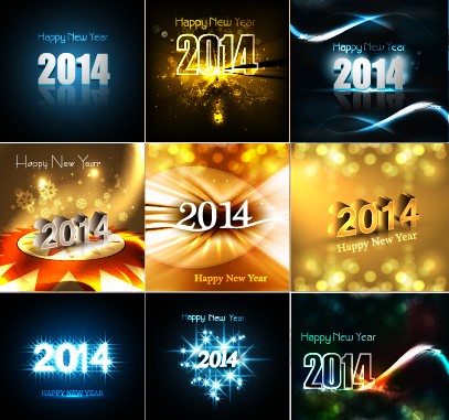 vector background new year background 2014 