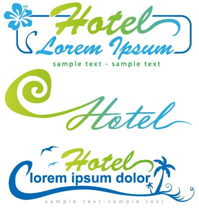 logos hotel abstract 