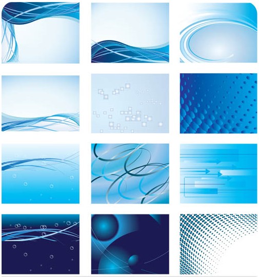 Abstract graphic vector material set