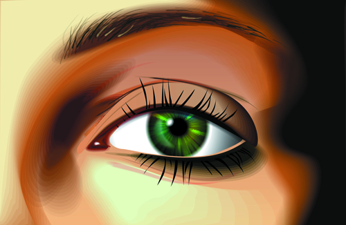 Beautiful Eyes Vector graphic 02