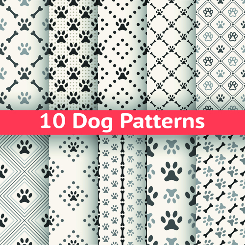 Beautiful decorative pattern seamless vector set 05