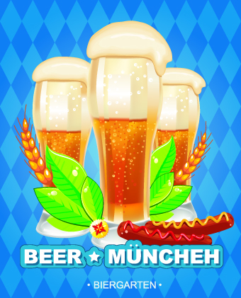 beer background vector background 