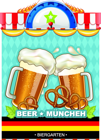 beer background vector background 